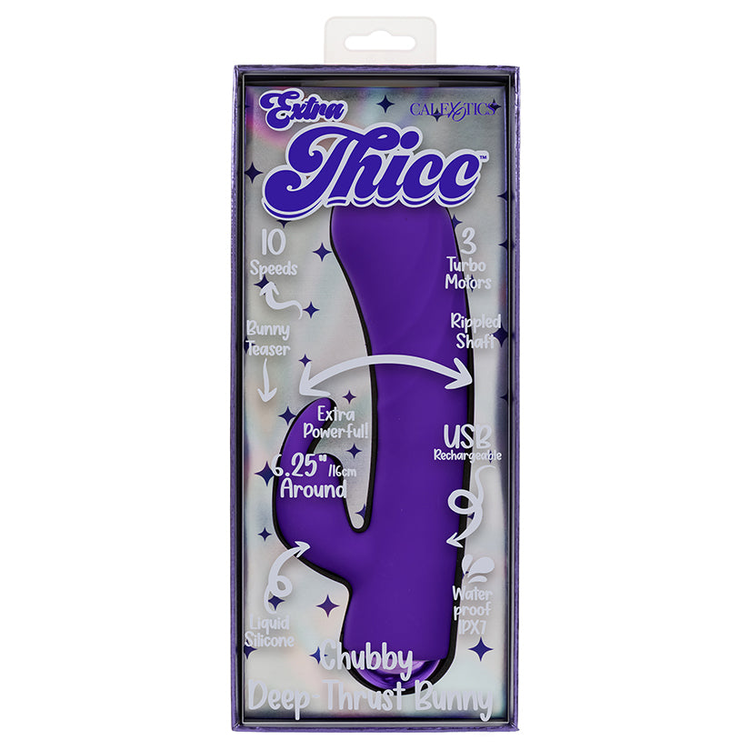 Extra Thicc Chubby deep thrust bunny dual stimulation vibrator