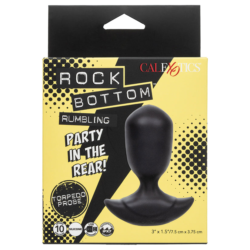 Rock Bottom Rumbling Stud Probe with textured studs, body-safe vibrating anal prostate toy