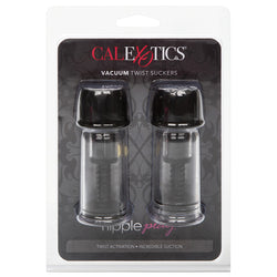 Nipple Play Vacuum Twist Suckers-Black