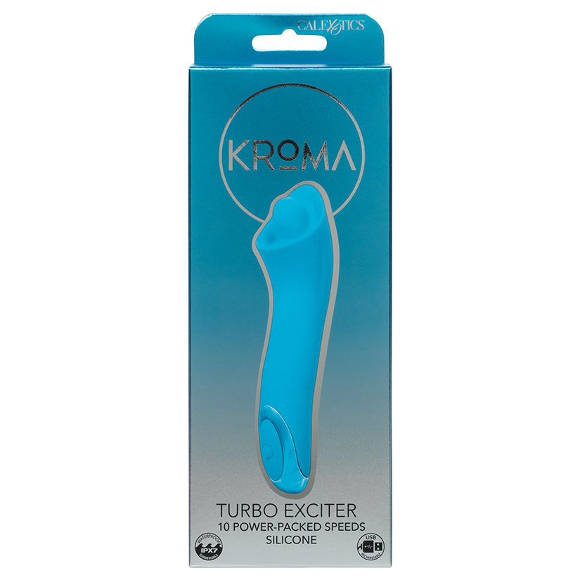 Kroma Turbo Exciter vibrator with sleek design for g-spot and clitoral pleasure, body-safe silicone rechargeable turbo powered toy