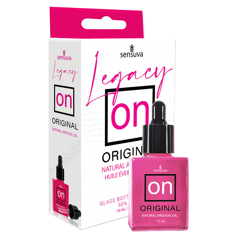 Sensuva ON Legacy Original Arousal Oil 7.5ml luxury glass bottle