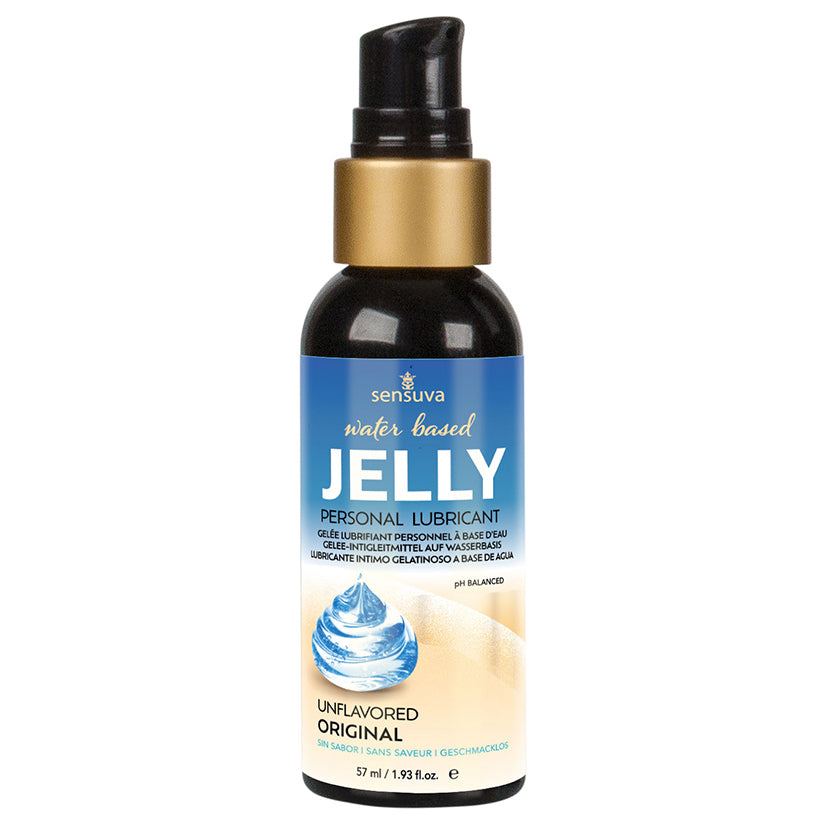 Sensuva Jelly water-based personal lubricant 2oz bottle