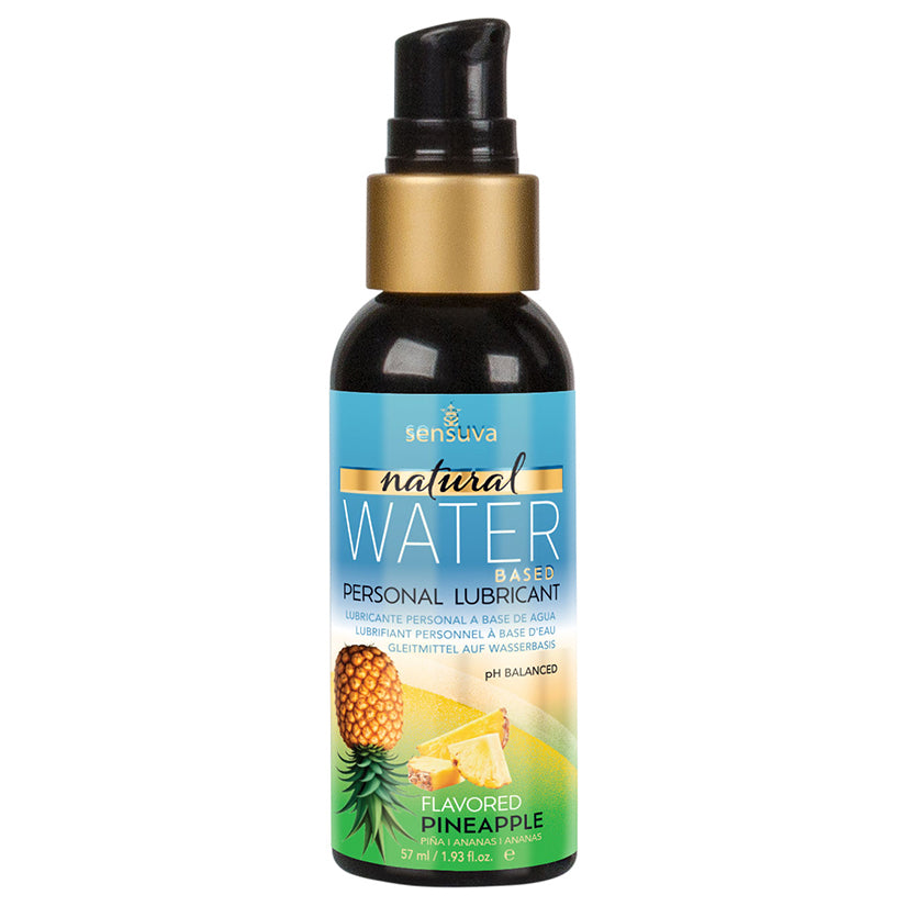 Sensuva Natural Water-Based Personal Lubricant pineapple 2oz bottle