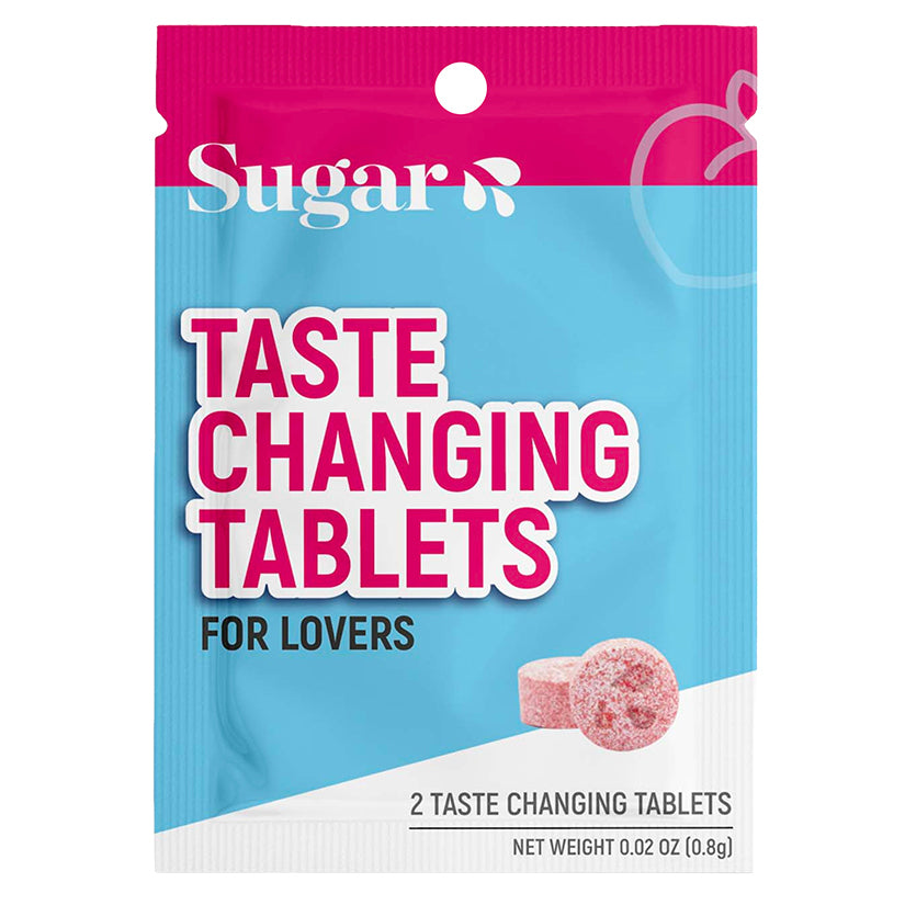 Sugar Taste Changing Tablets for Lovers – Oral flavor enhancer tablets for couples intimacy (2 count pack)