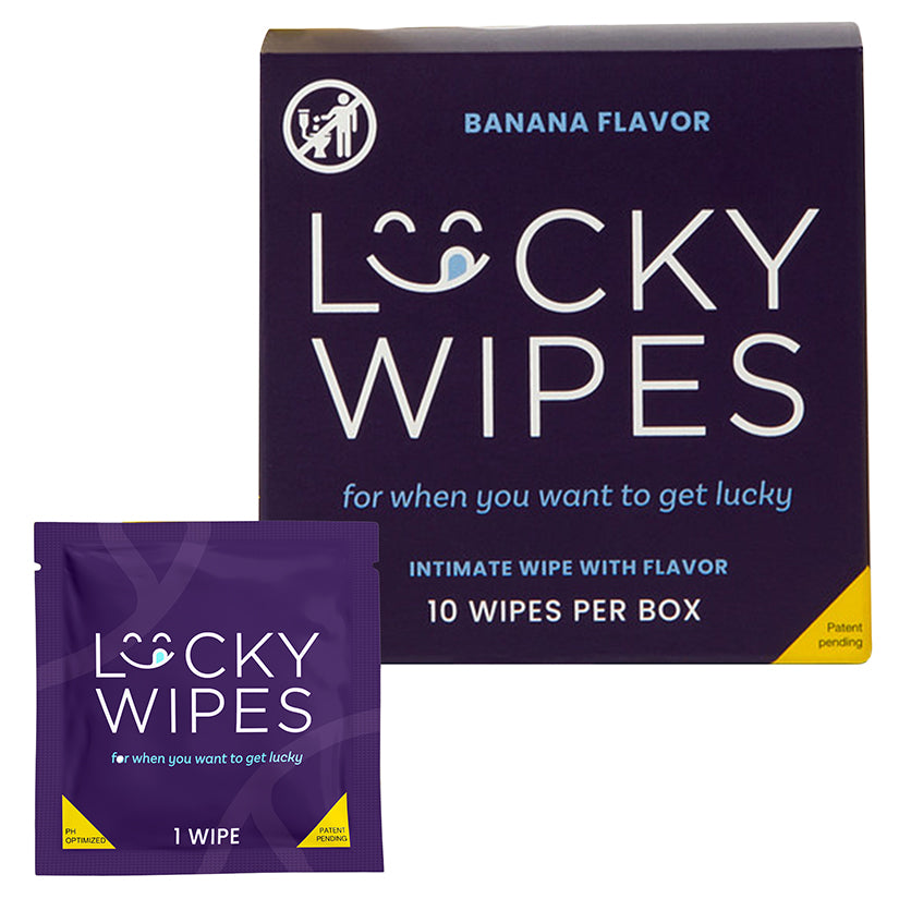 Lucky Wipes for Men – Banana | Playful, pH‑Balanced Intimate Wipes
