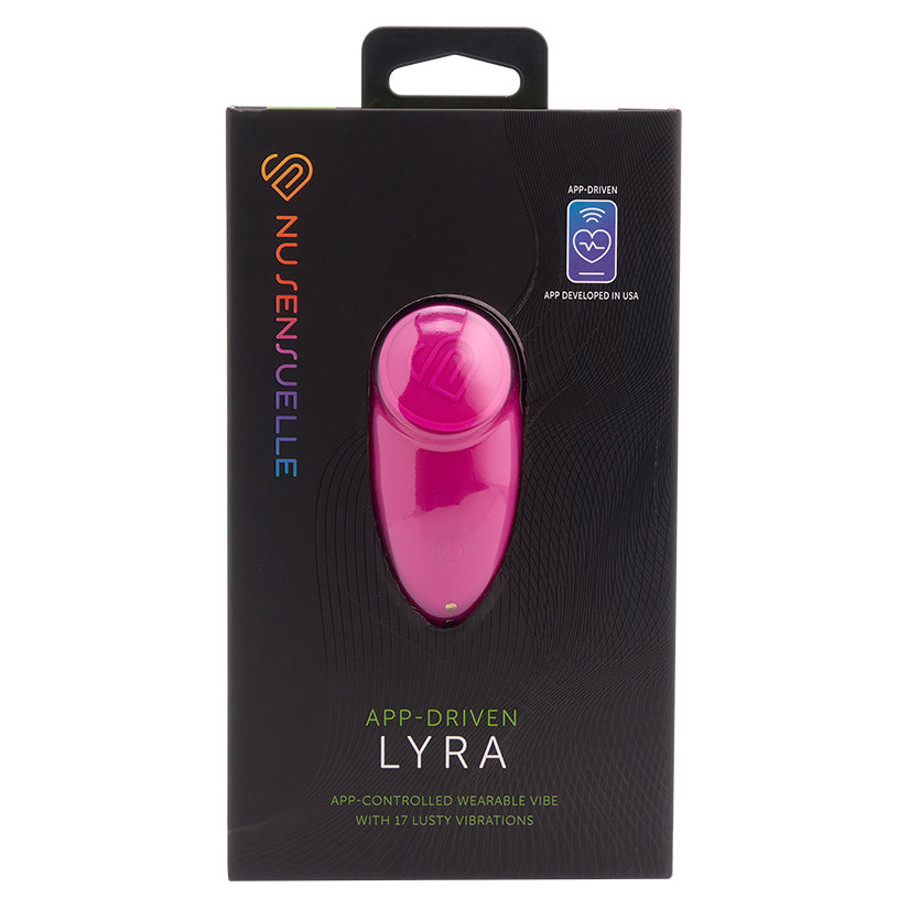 Sensuelle Lyra magenta app-controlled wearable vibrator with sleek ergonomic design