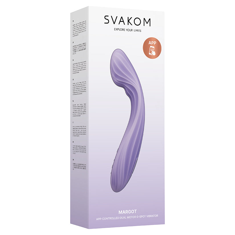 Svakom Margot app-controlled dual motor G-spot vibrator made from body-safe silicone