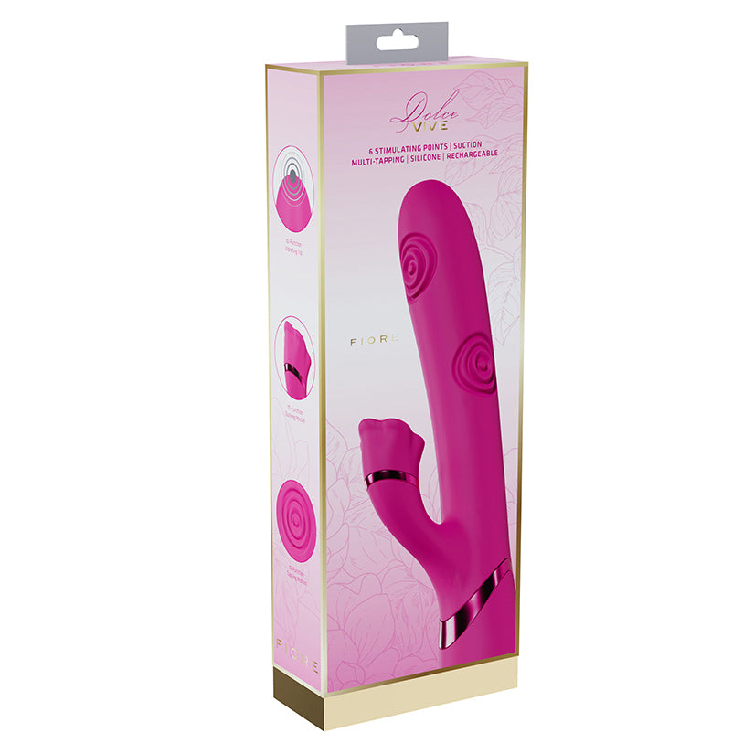 Vive Fiore G-Spot Vibrator | Air Wave + Tapping Clit Stimulator | 12 Modes
