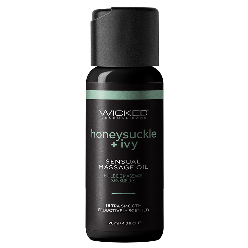 Wicked Sensual massage oil Honeysuckle and Ivy 4 oz
