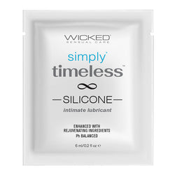 Wicked Sensual Care Simply Timeless Silicone Lubricant – 4 oz | Long-Lasting Moisture with Vitamin E