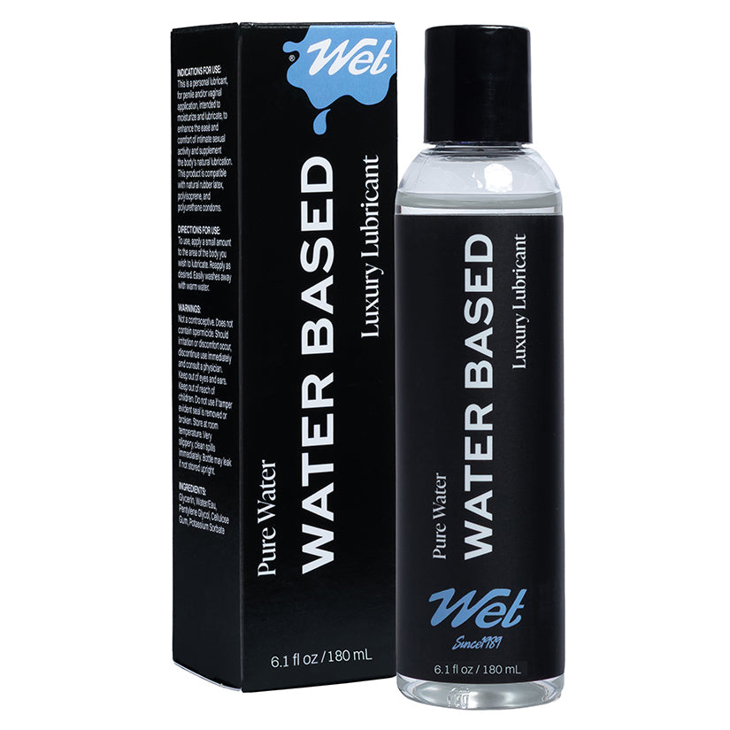 Wet water based lubricant 6.1oz bottle