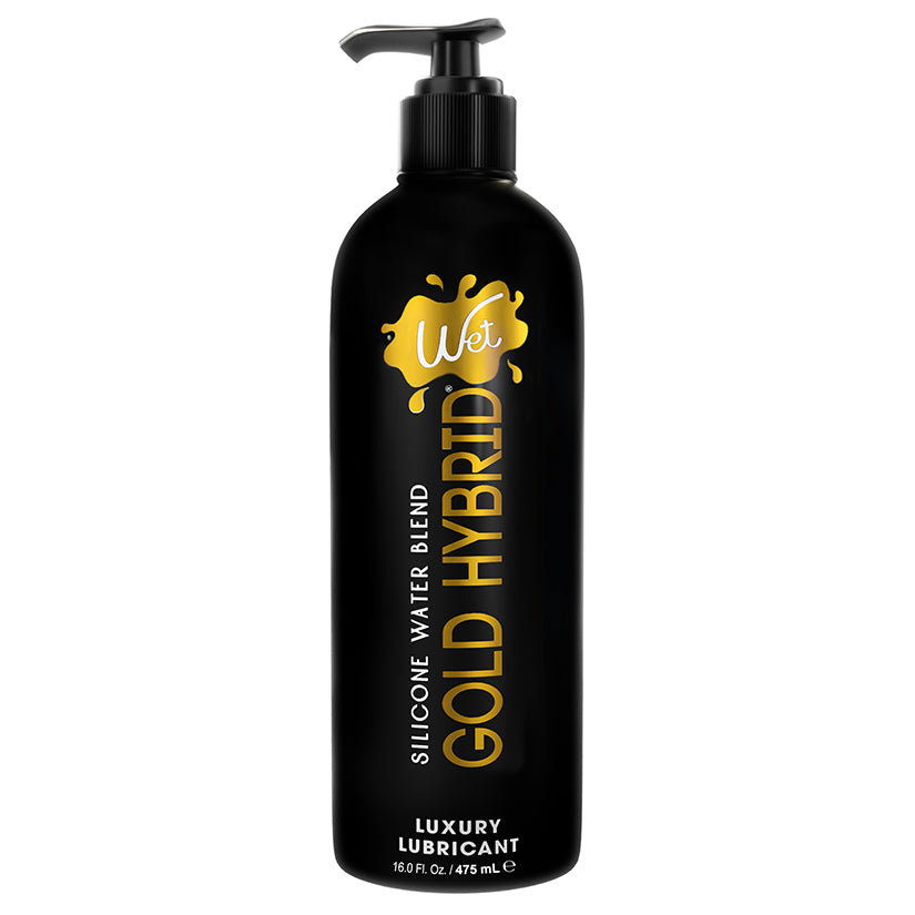 Wet Gold hybrid lubricant water silicone blend 16oz bottle