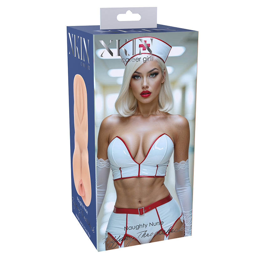 Xkin Career Girls Masturbator Tiffany Throatcheck Flesh, realistic male pleasure sleeve with detailed texture
