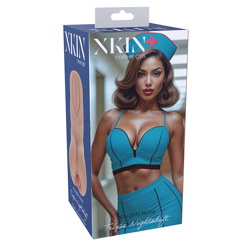 Xkin Career Girls Masturbator Trixie Nightshift Tan, curvy realistic male pleasure sleeve