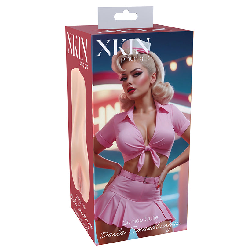 Xkin Pinup Masturbator Darla Smashburger Flesh, curvy realistic male pleasure sleeve