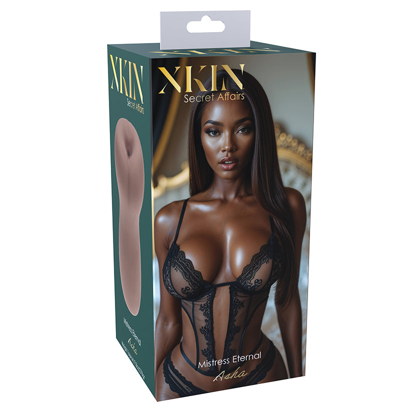 Xkin Secret Affairs Masturbator Asha Brown, realistic textured male pleasure sleeve