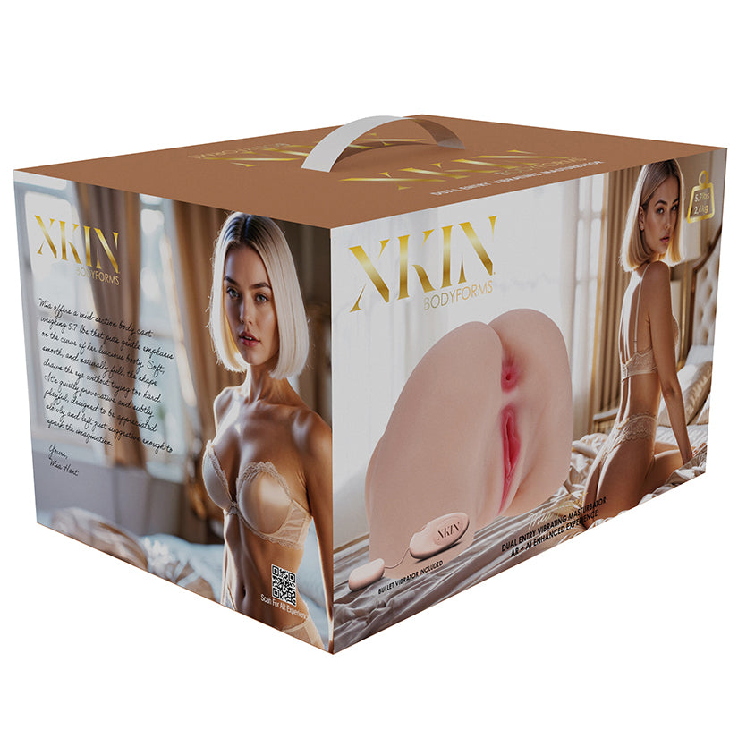 Xkin Mia Hart dual-entry masturbator flesh