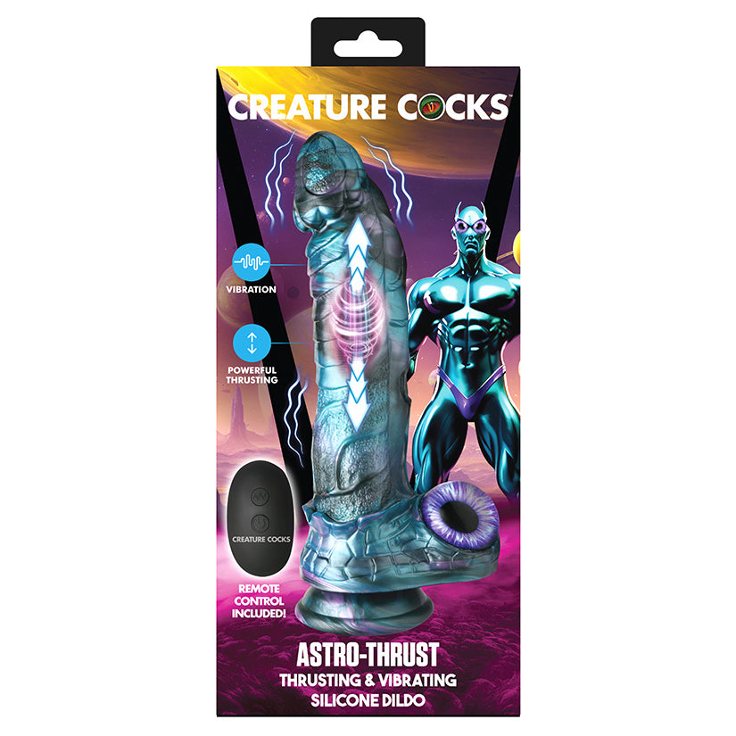 Creature Cocks Astro Thrust Thrusting and Vibrating Silicone Dildo | Enhance Wellness & Pleasure – Shop Now