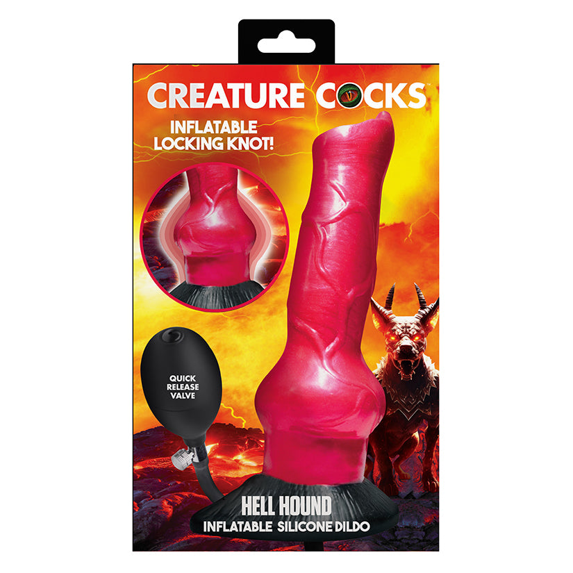 Creature Cocks Hell Hound inflatable silicone dildo
