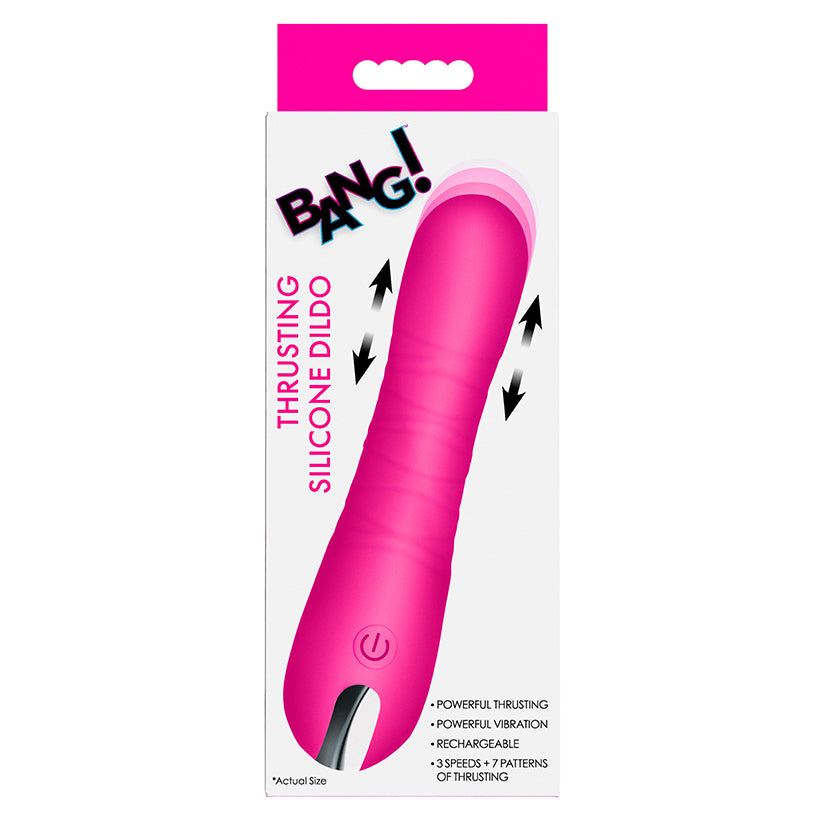 Bang Thrusting pink silicone automatic deep motion dildo