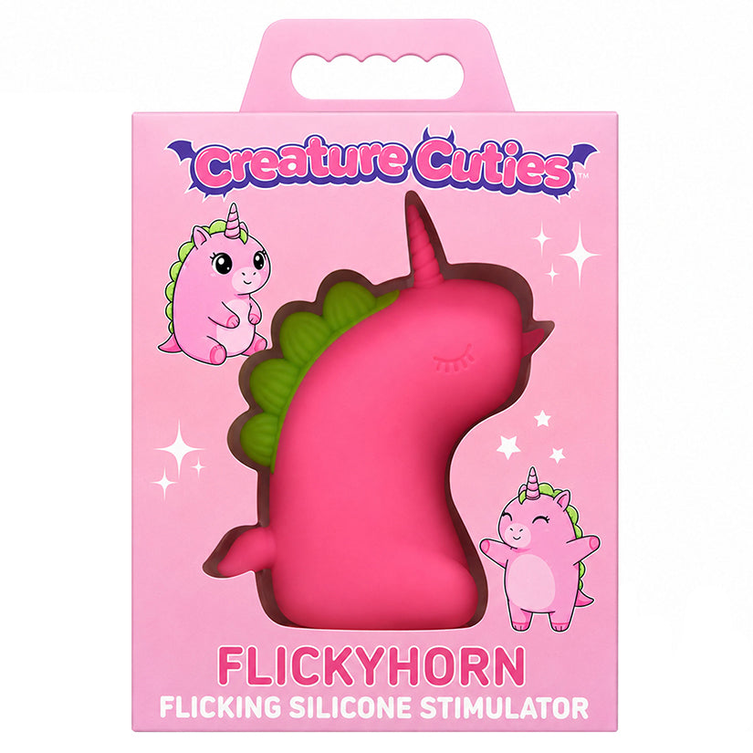 Pink Creature Cuties Flickyhorn flicking silicone unicorn stimulator