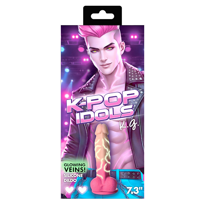 K-Pop Idols K.G. silicone dildo with balls number 1