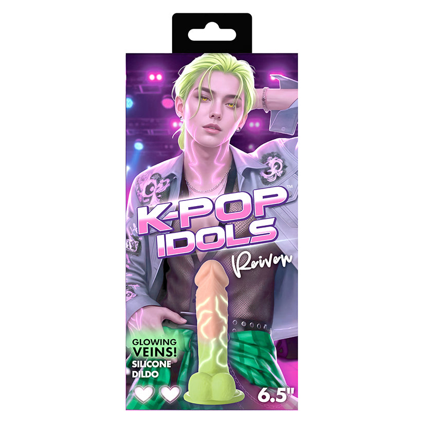 K-Pop Idols Reiven silicone dildo with balls number 6